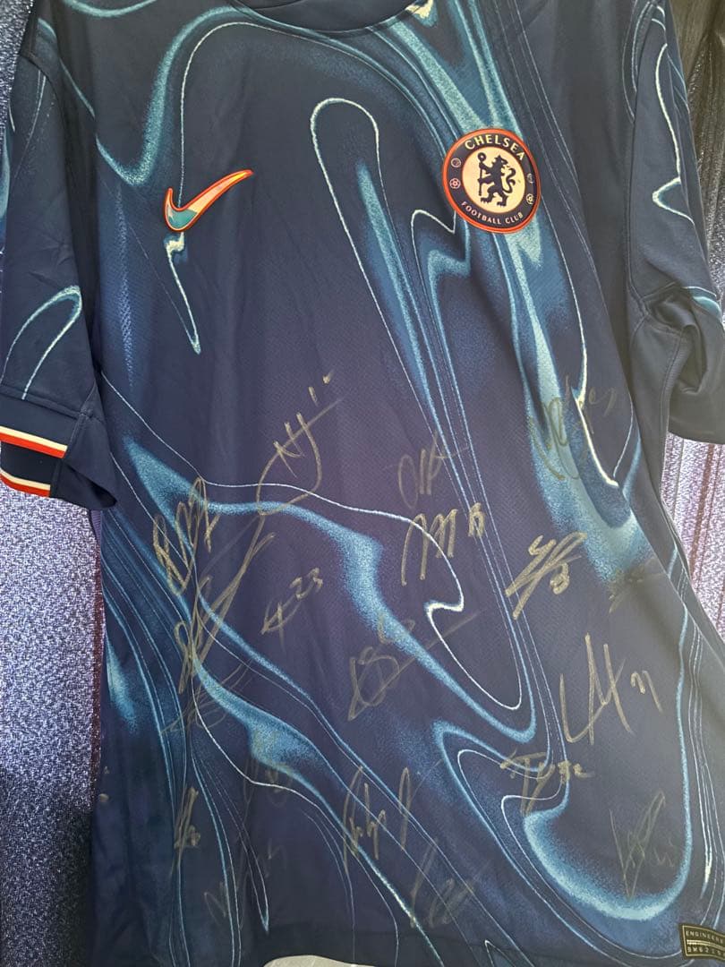 ブライトン発行証明書あり　チェルシー 2024/25 サイン入りユニフォーム