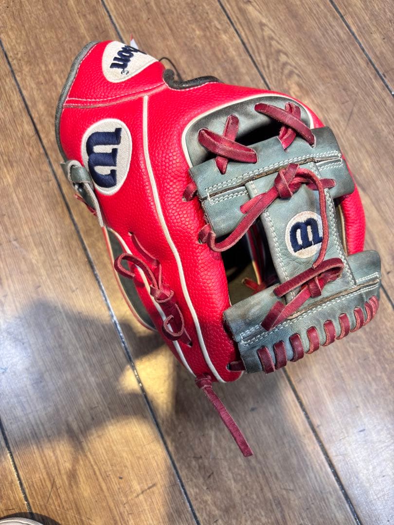 Wilson 軟式グローブ レッド