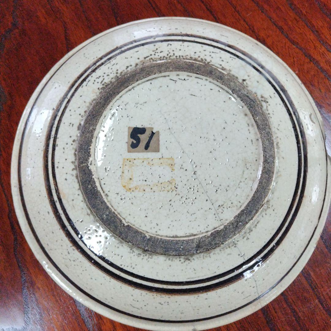 装飾陶器皿　桃山時代～江戸時代 唐津 古志野 絵志野 鳥絵 皿 瀬戸