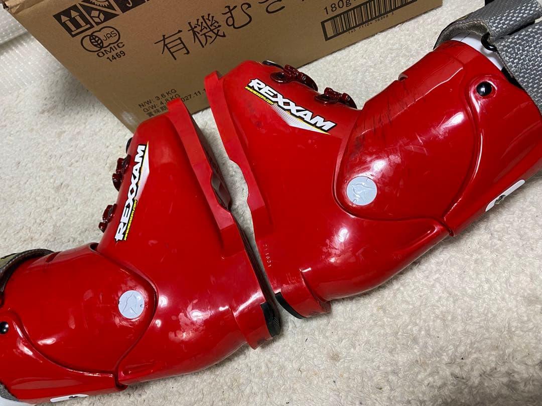 b×bショートスキー　99cm ブーツレグザム24cmショートスキーセット中古
