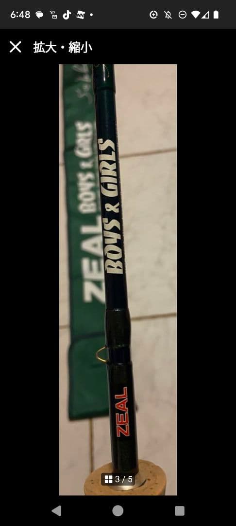 ZEAL BOYS & GIRLS フィッシングロッド 専用ケース付き