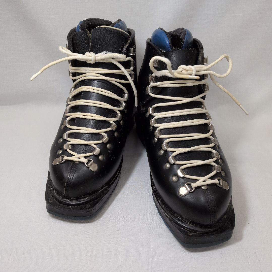 昭和レトロ 牛革手作りスキー靴 未使用品 アンティーク