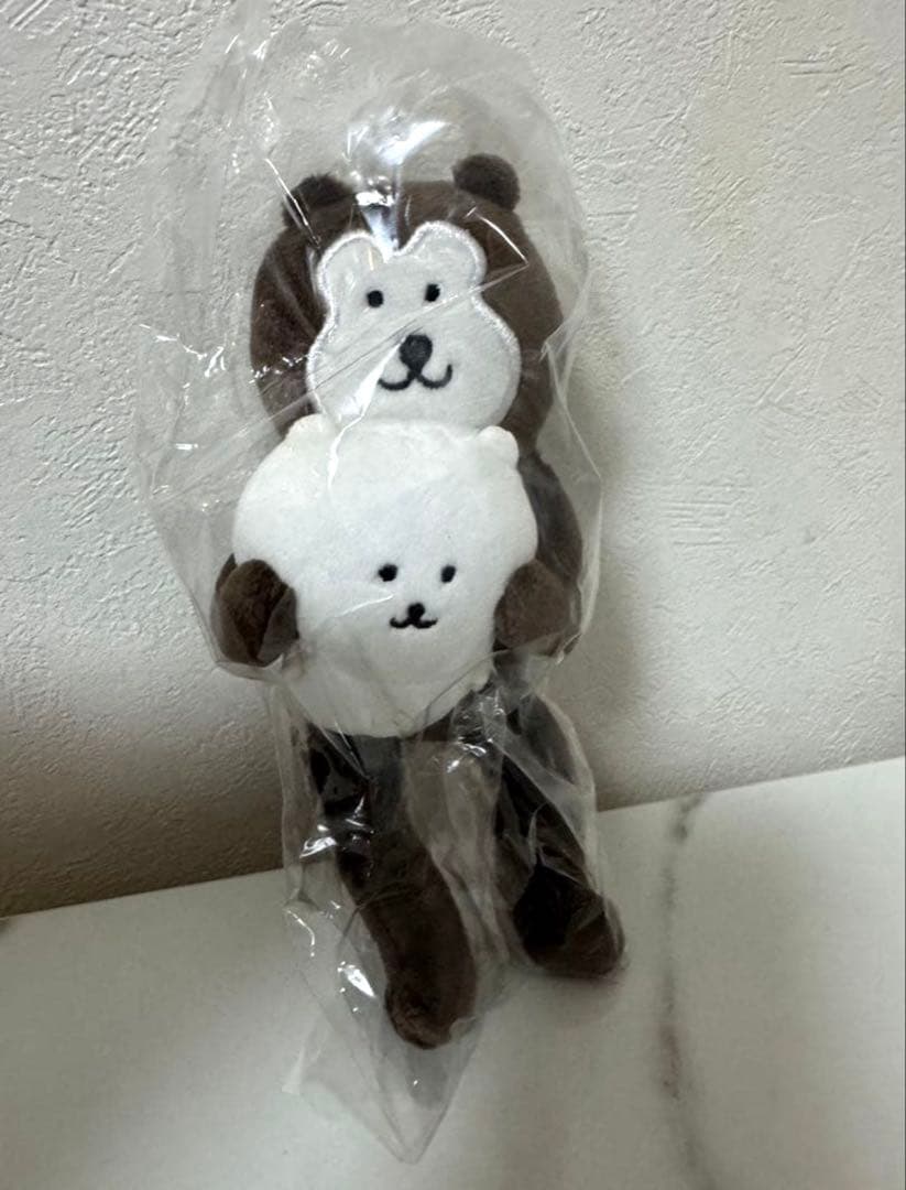 【新品未使用】ナガノマーケットマレーグマデスクトップから見守るひっかけぬいぐるみ