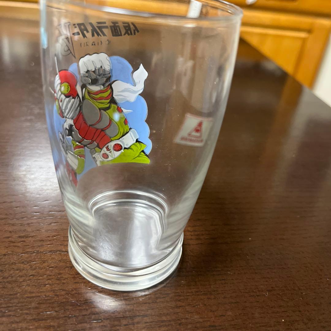 昭和レトロ　未使用品　仮面ライダーV3 グラス　当時物　レア　昔の物　懐かしい