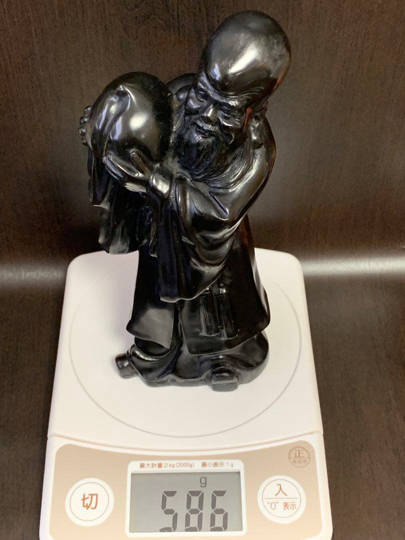 《美品レア》《送料無料》⭐︎桃仙人像　不老長寿　魔除け　縁起物　アンティーク　♪⭐︎