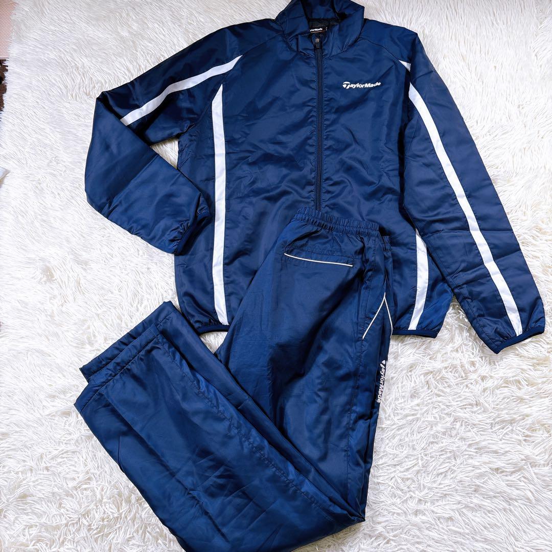 【美品⭐️メンズL】テーラーメイド　中綿ジャケットパンツ　ゴルフ　紺　セットアップ