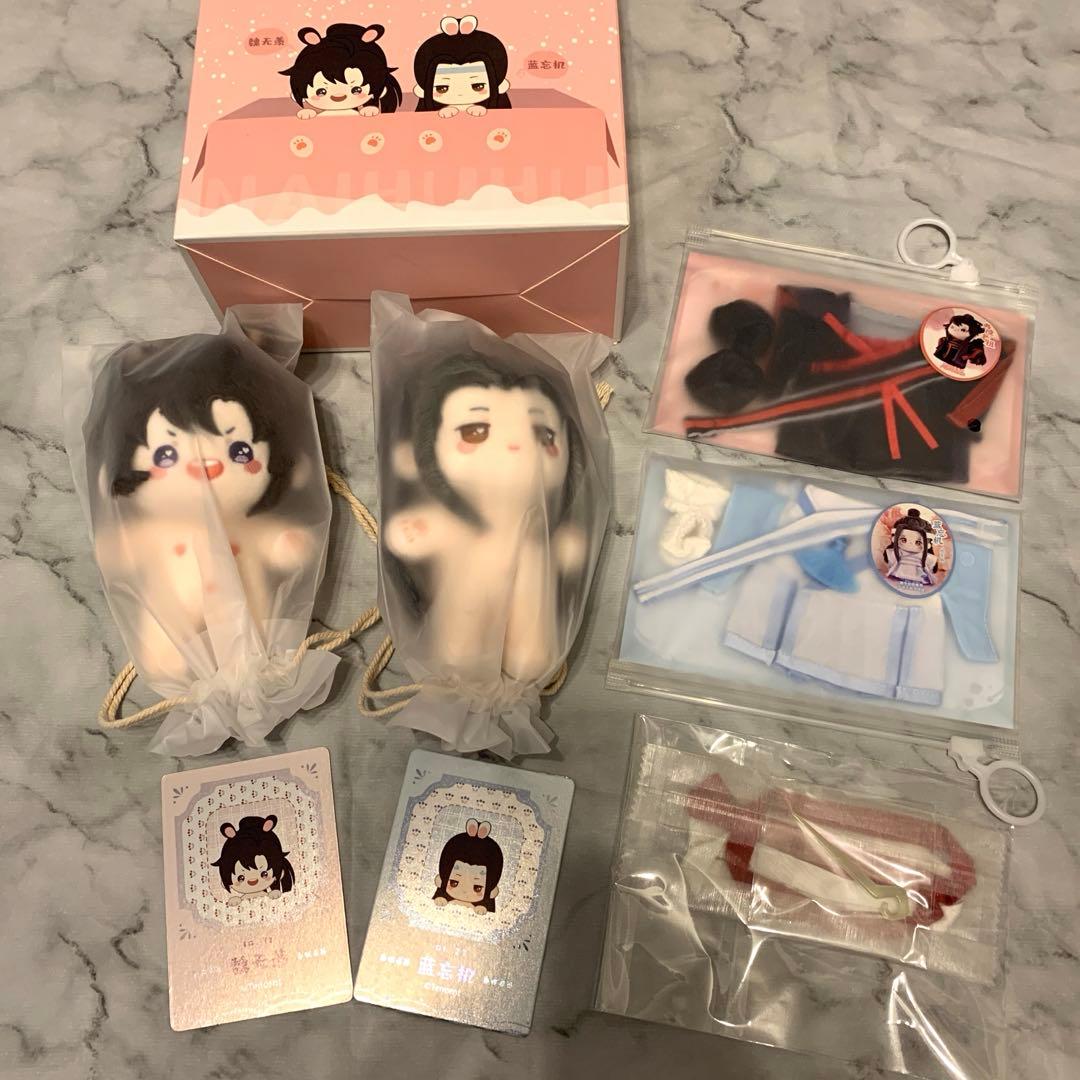 魔道祖師 KAZE ぬいぐるみ 10cm 骨なし 奶呼呼 魏無羡 藍忘機