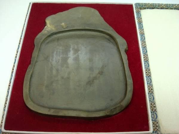 硯■古い極上硯石 書道道具 天然石 無紋 古玩 唐物 中国 時代物 骨董品■