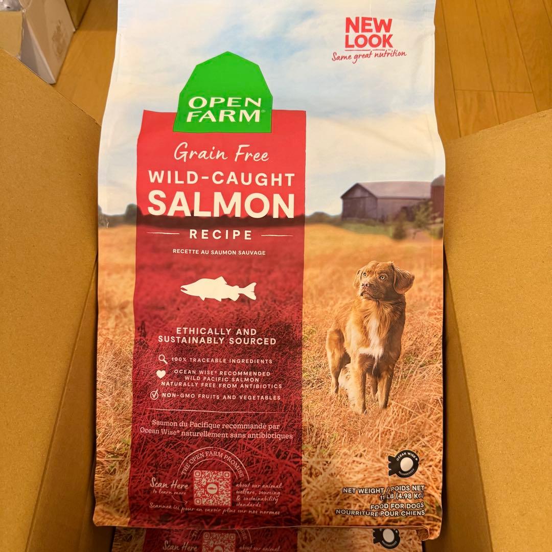 オープンファーム ドッグフード サーモンレシピ 4.98kg（1袋)