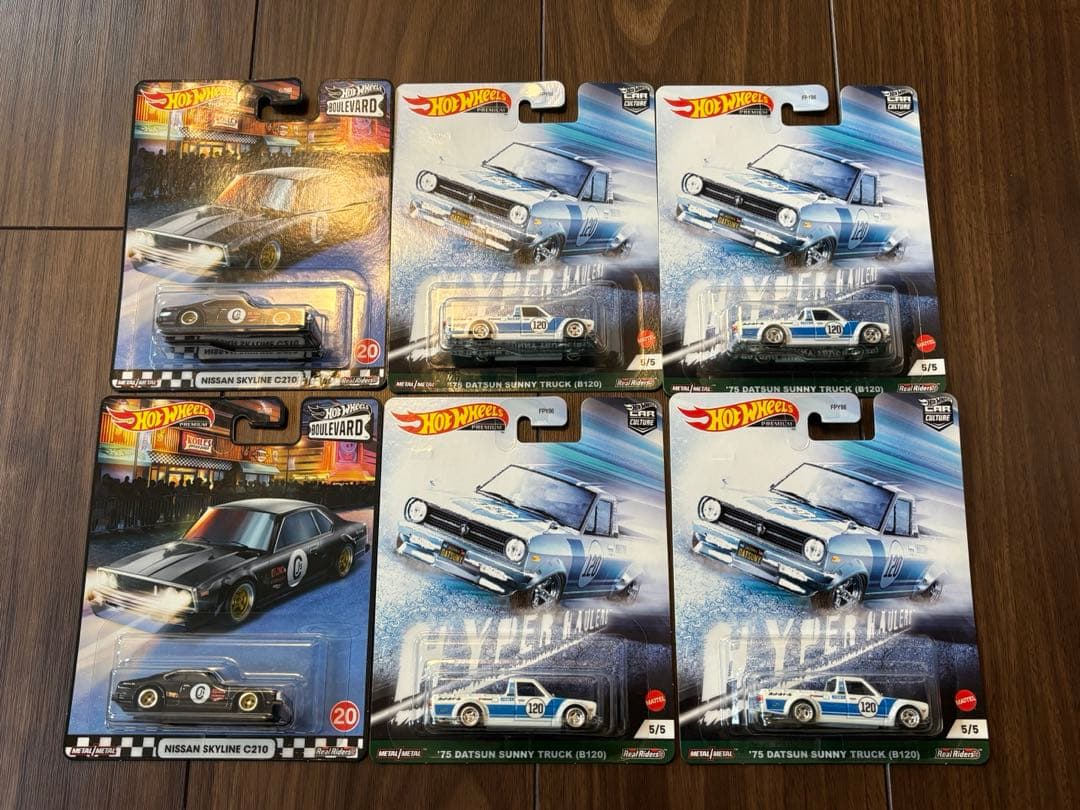 hotwheels サニトラ スカイライン 6台セット