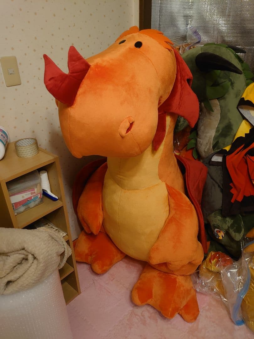 NICI ドラゴンぬいぐるみ　オレンジの子　160cm　正規店購入品