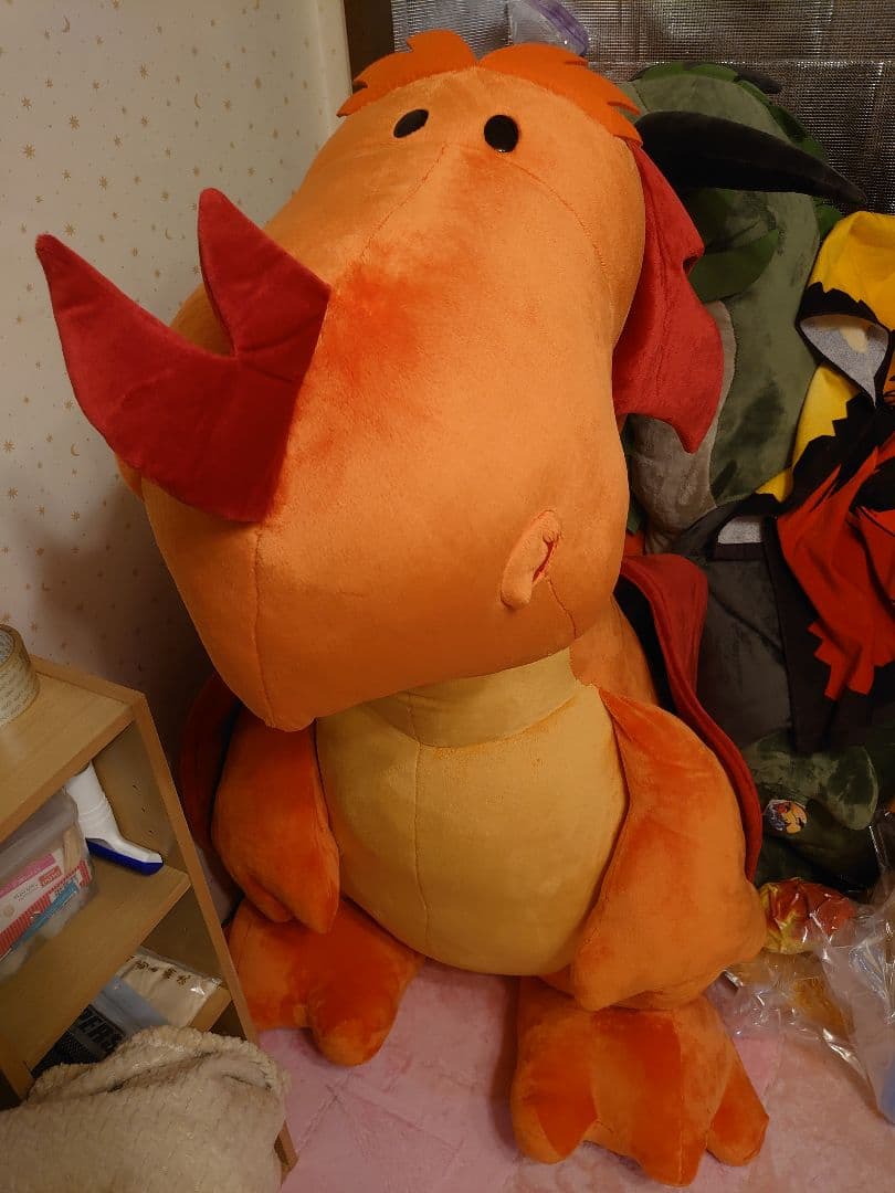 NICI ドラゴンぬいぐるみ　オレンジの子　160cm　正規店購入品