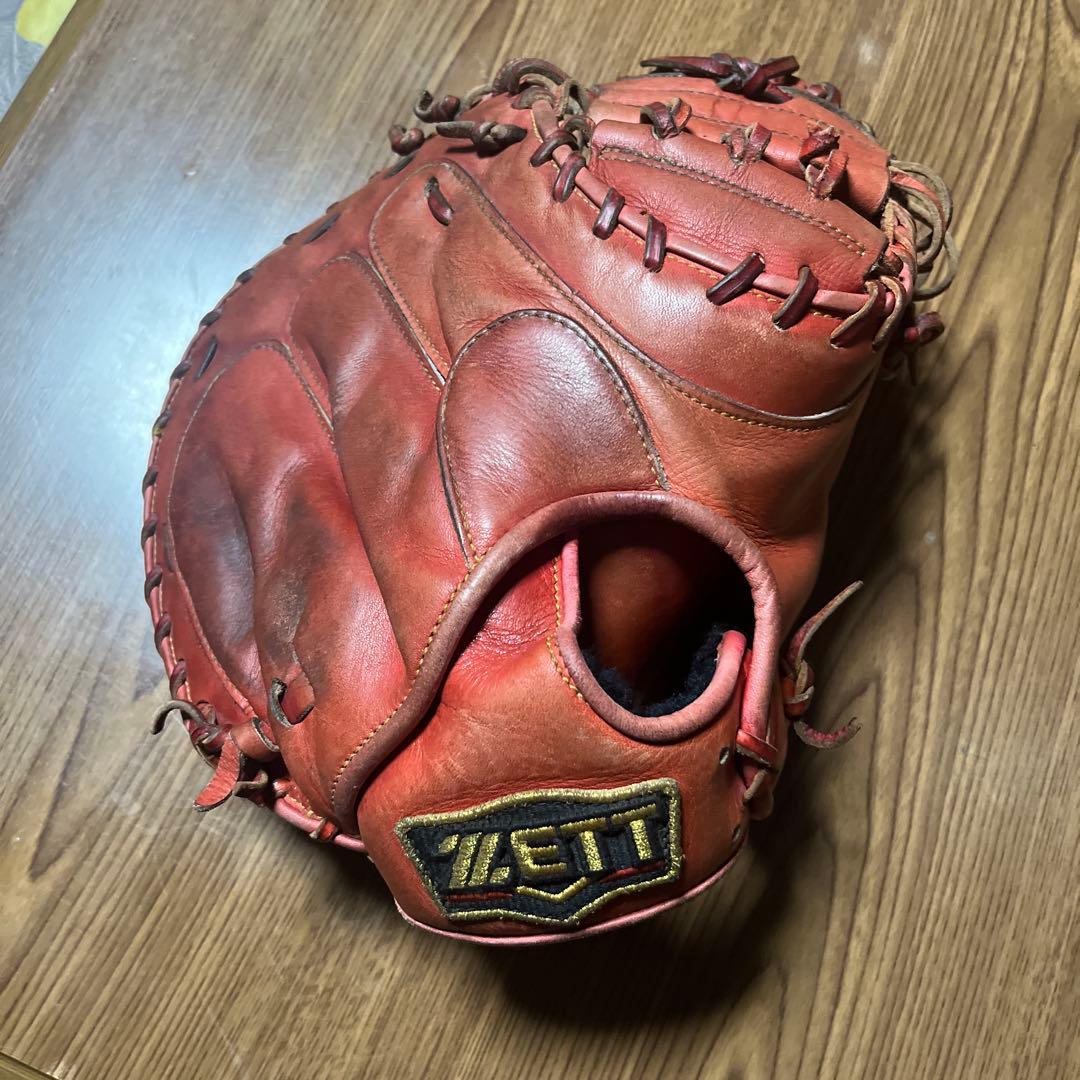 ZETT 一般軟式用キャッチャーミット 右投げ用 レッド 早い者勝ちです！