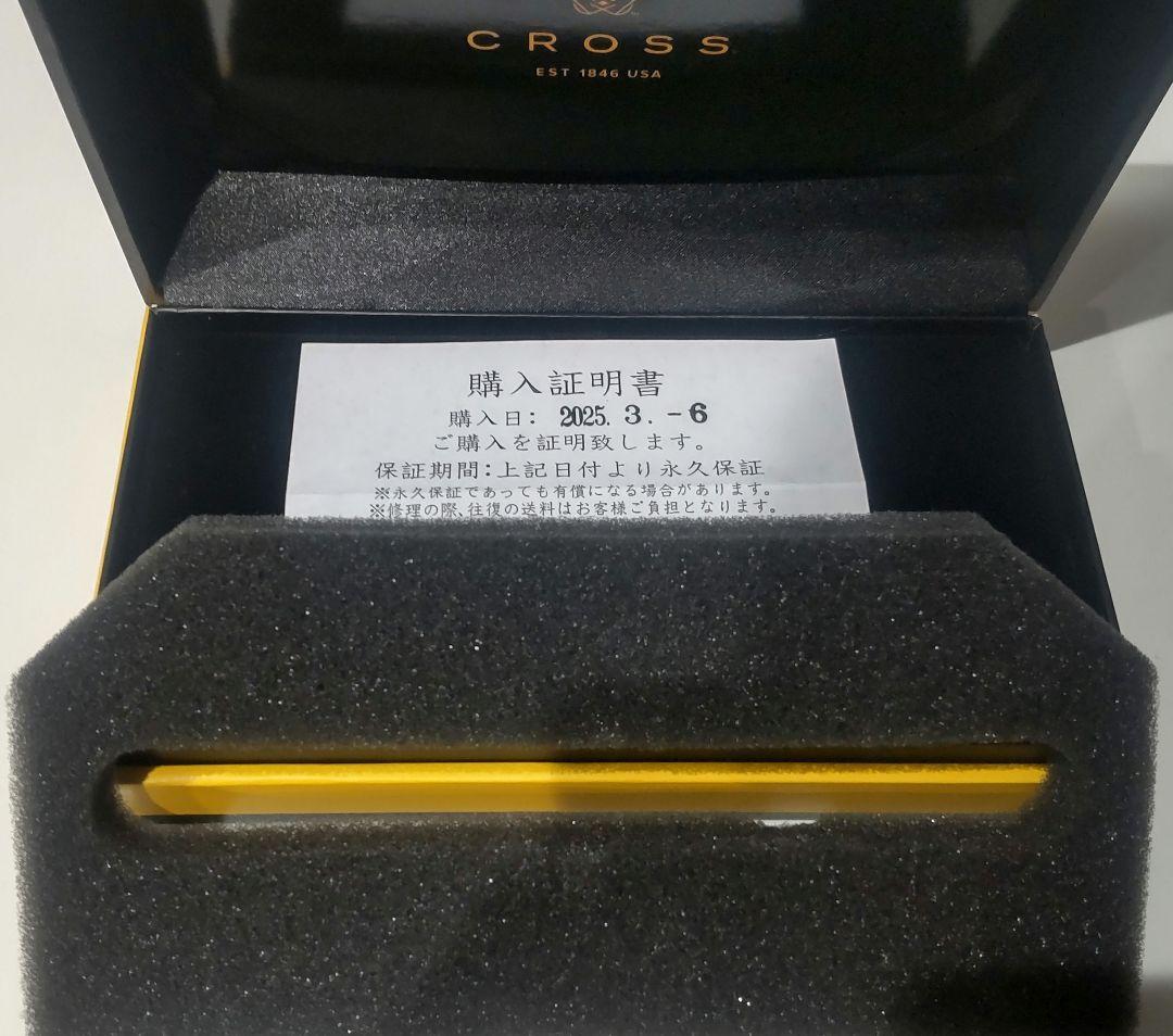 美品CROSS クロス タウンゼント NAT0042-62 ミッドナイトブラック