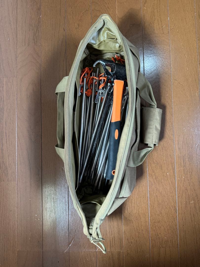 ペグバッグ(オガワ) + ペグハンマー(ロゴス) + ペグ セット