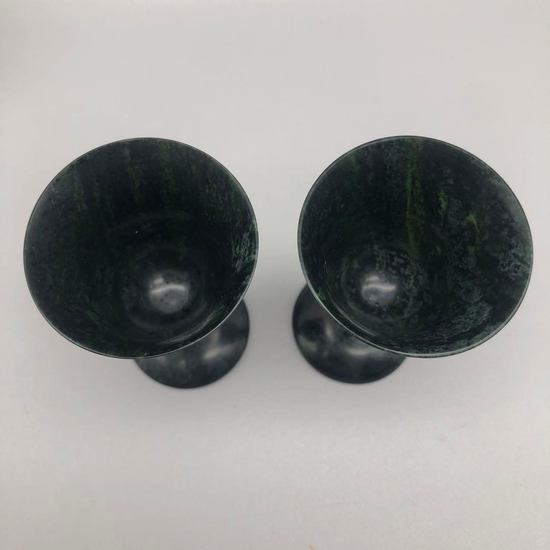 希少中国伝統葡萄美酒夜光杯ぶどうびしゅやこうはい箱入り酒器酒杯ワイングラス2点