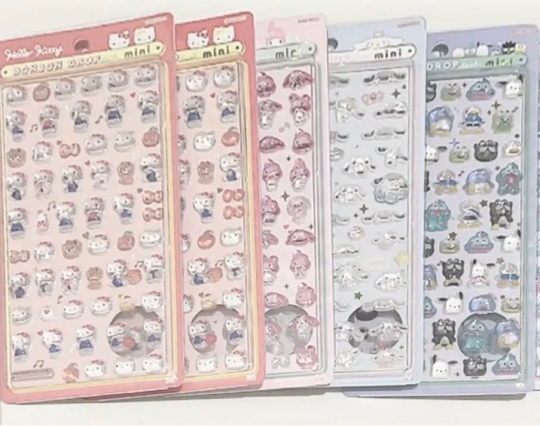 ボンボンドロップシール ミニ サンリオ 正規品 5種 6枚セット