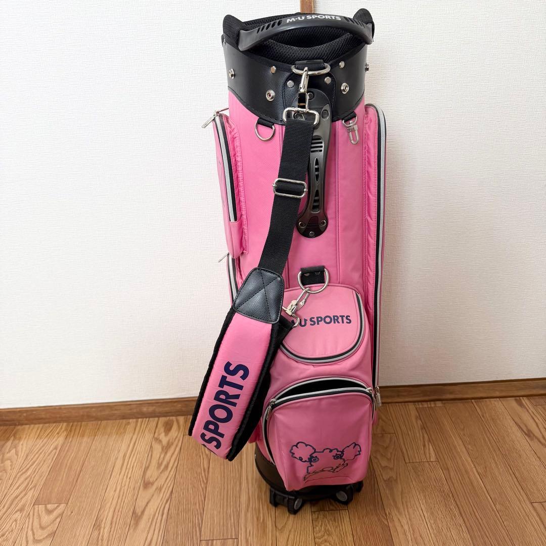 ｍu ＳＰＯＲＴＳ レディース キャディバッグ【ピンク】