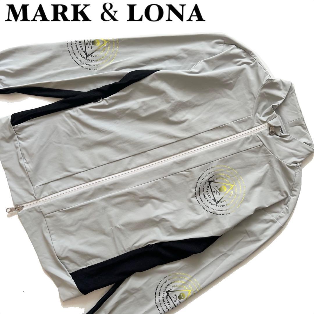 MARK&LONA マークアンドロナ　ナイロンジャケット メンズ　ゴルフ　ロゴ