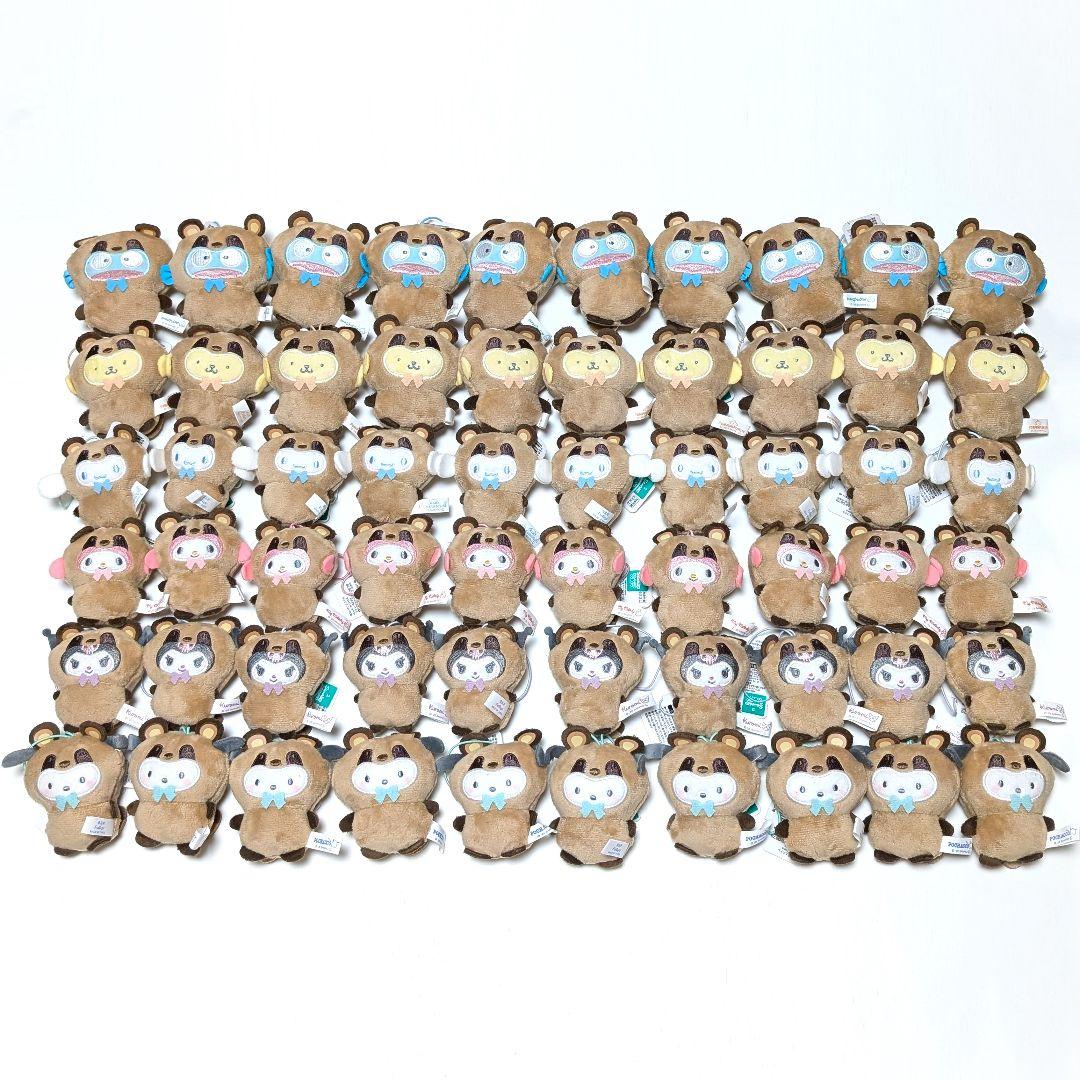 サンリオキャラクターズ どうぶつ着ぐるみマスコット たぬき編 60個セット