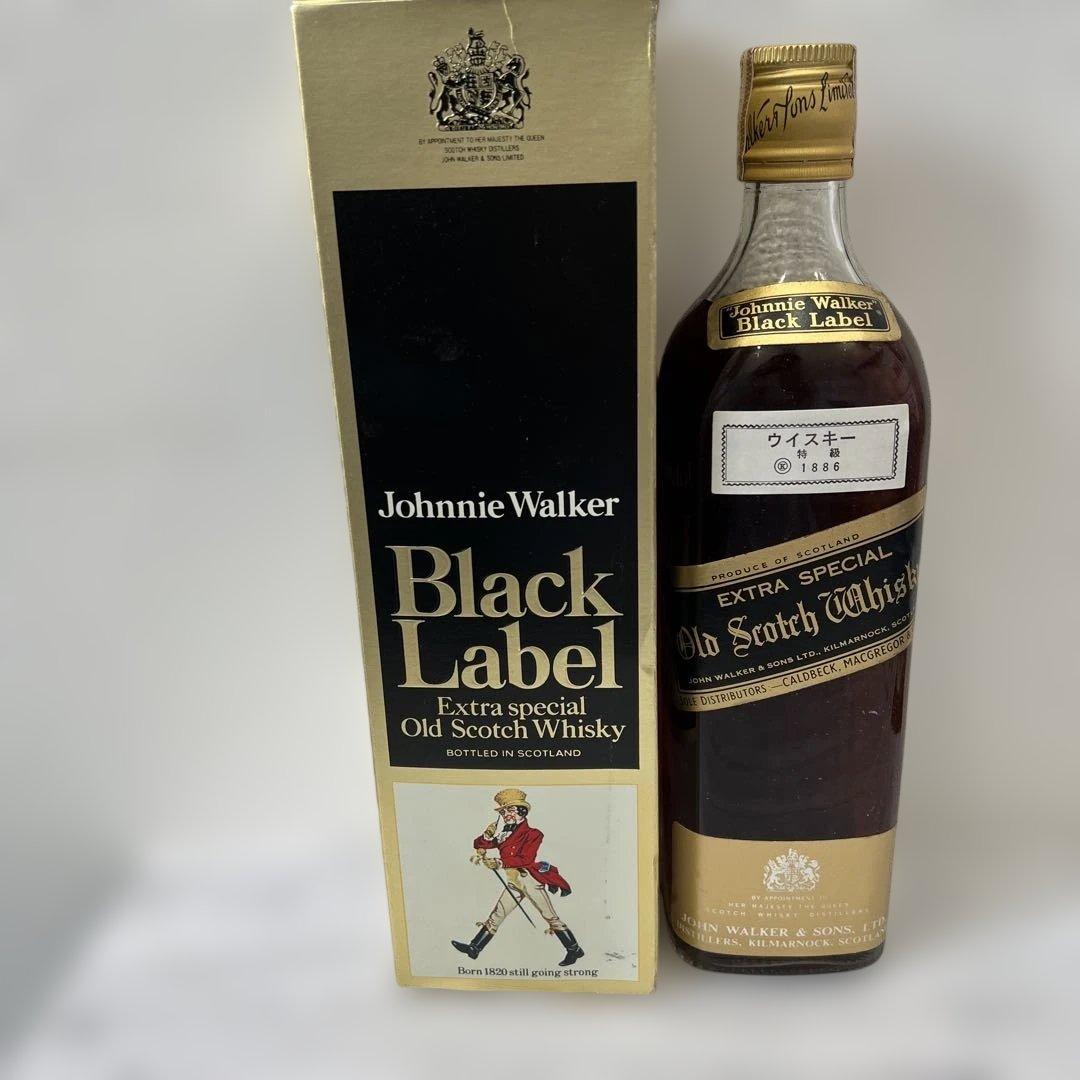 ジョニーウォーカー ブラックラベル 金キャップ 白紋章