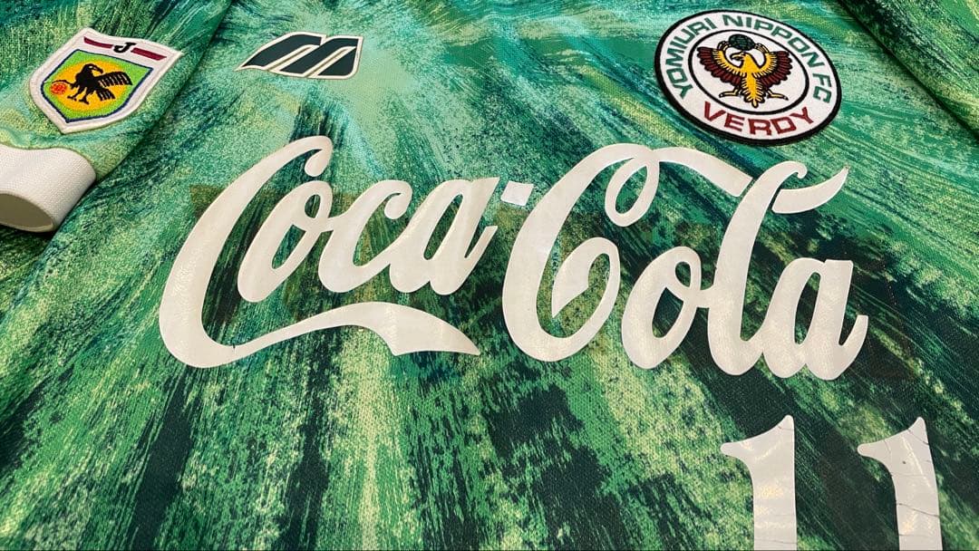 【希少】Jリーグ初期 東京ヴェルディカズ 11 コカ・コーラ 優勝バッジ付