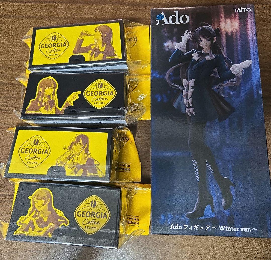 新品未開封　Ado フィギュア　スマホスタンド&スピーカー全4種類セット