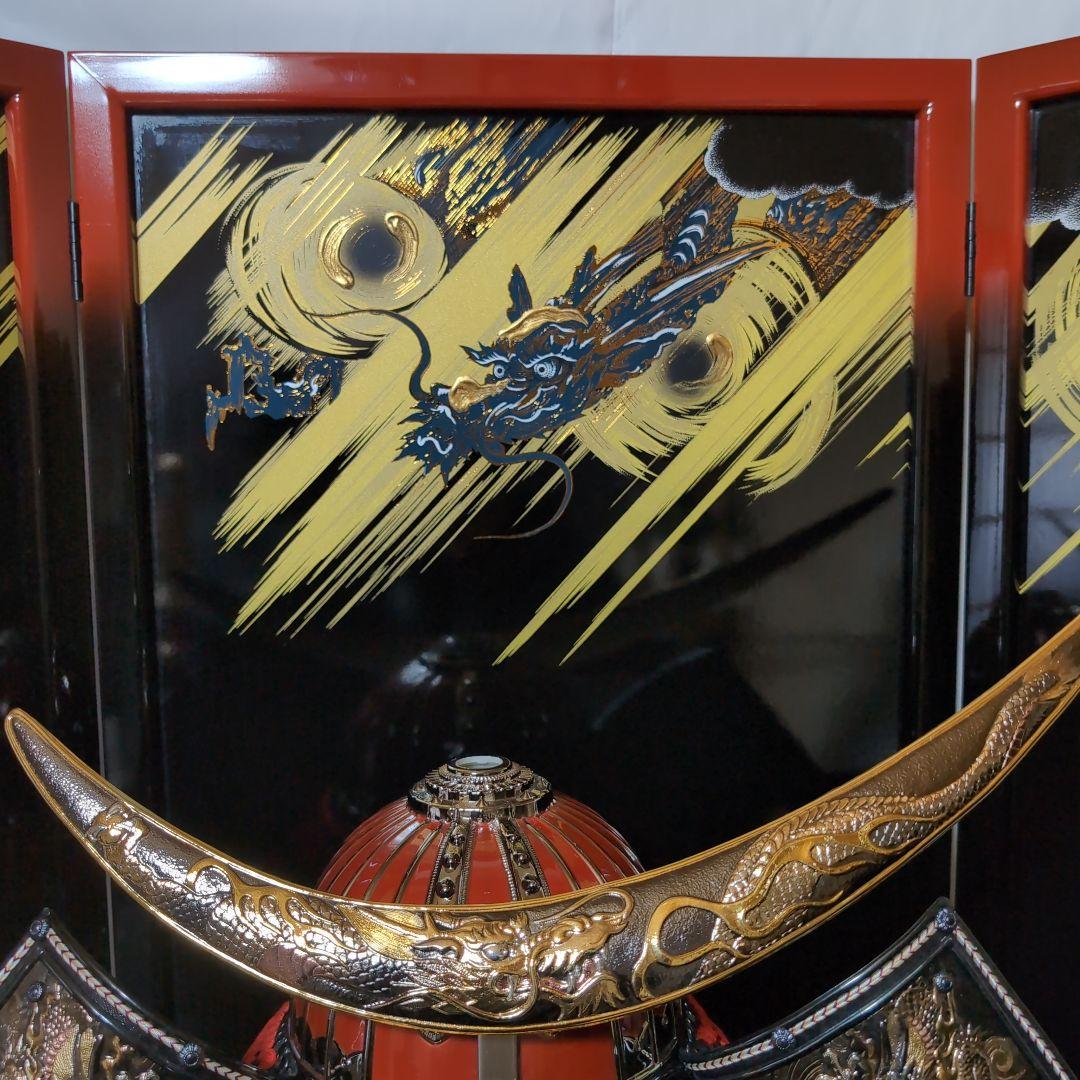 東京夕月(龍虎)兜飾り