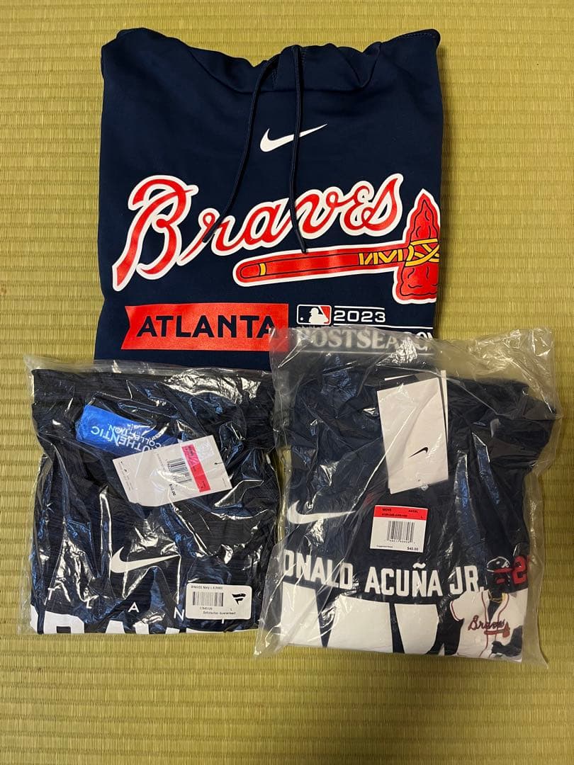 【MLB公式】NIKE製アトランタブレーブス　3点セット　オーセンティック