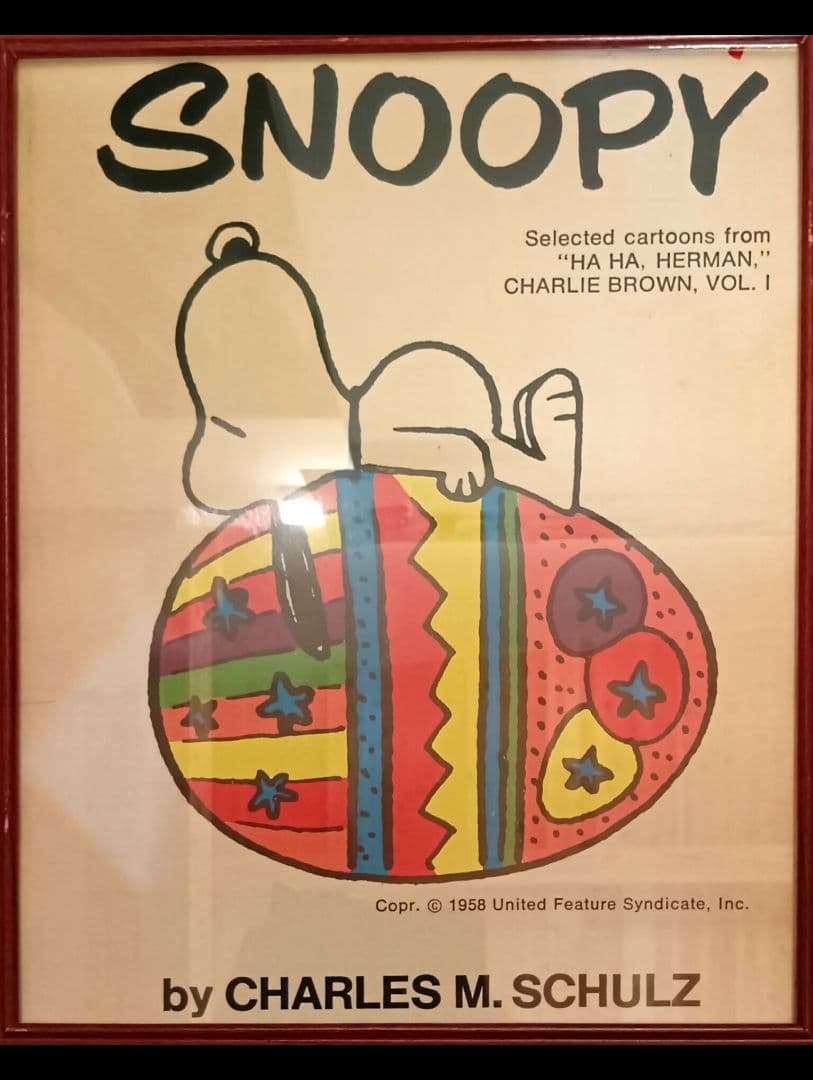 SNOOPY ポスター 1958年　イースターエッグ