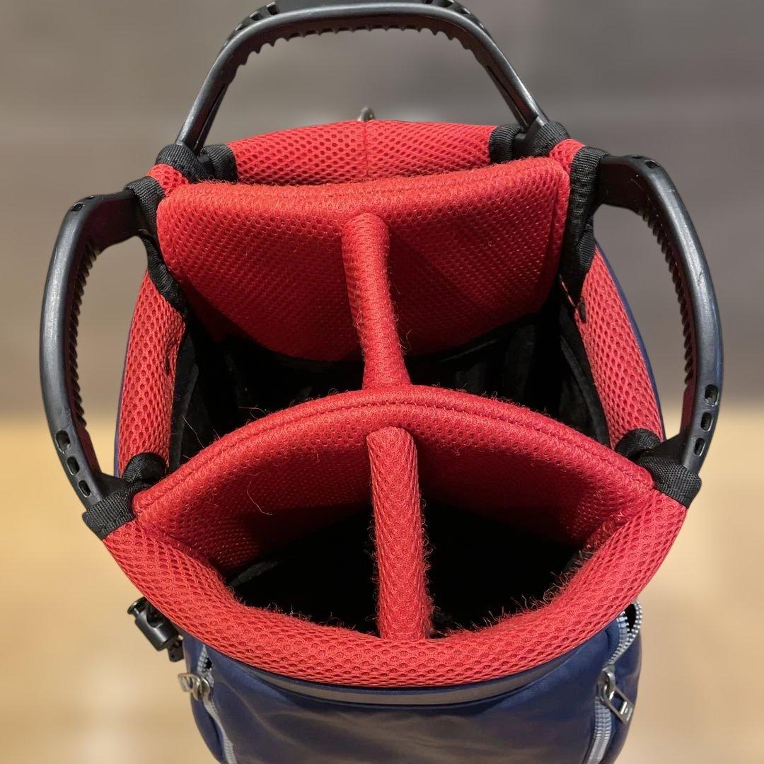 オノフ　ネイビー ナイロン キャディバッグ