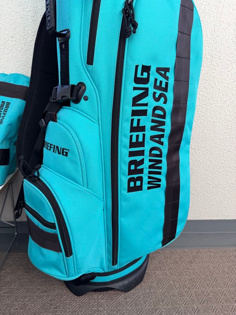BRIEFING WINDANDSEA キャディバッグ ヘッドカバー3セット付き