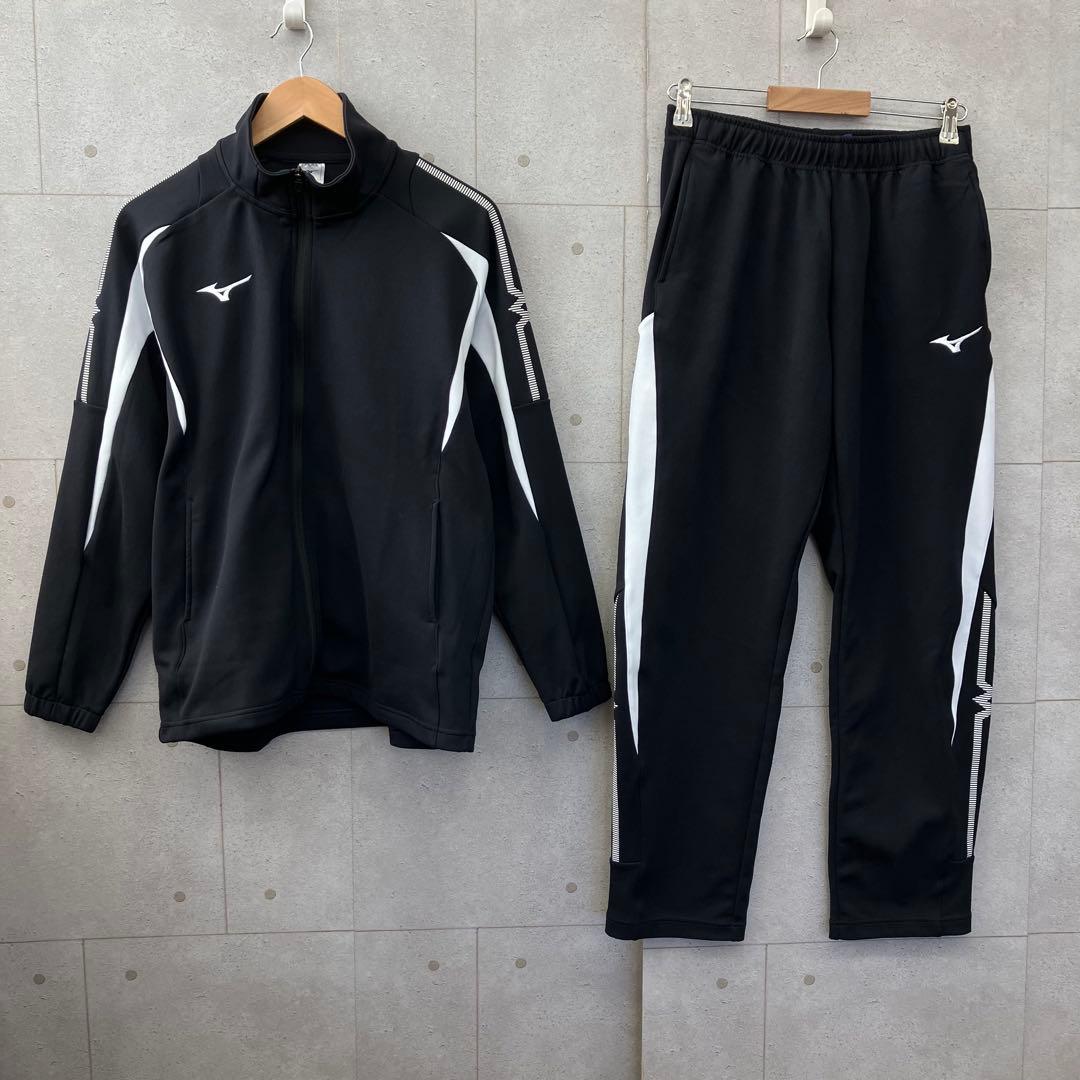 Mizuno ミズノ ジャージ 上下セットアップ L ブラック,ホワイト