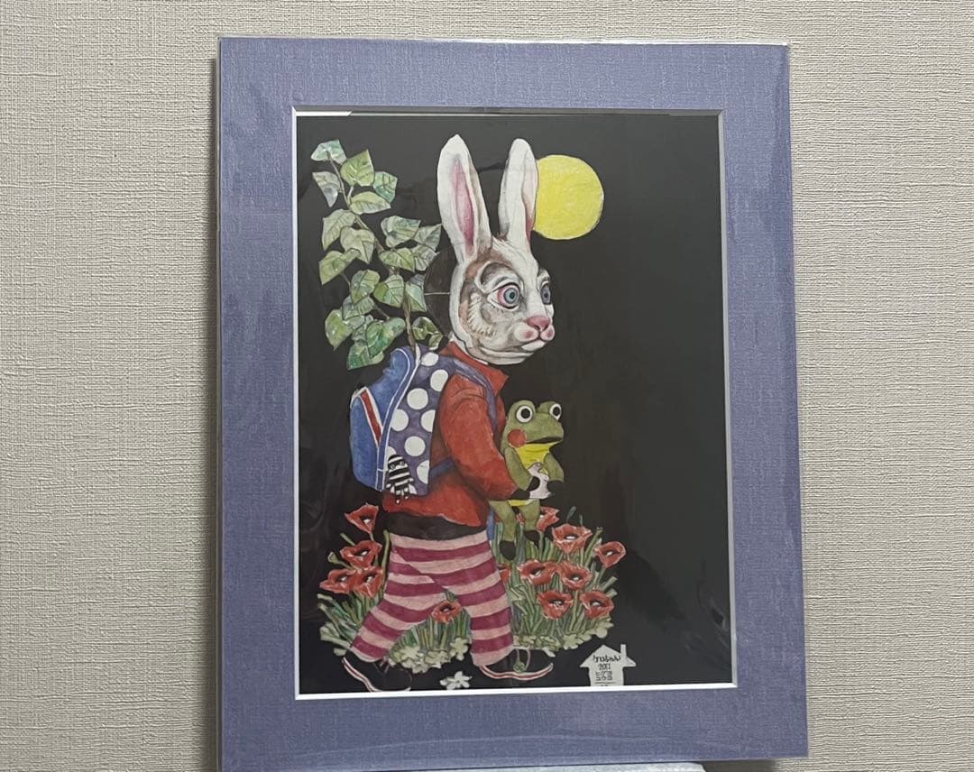 t*a様 新品ひぐちゆうこフレーム入りケロちゃん2011イラスト