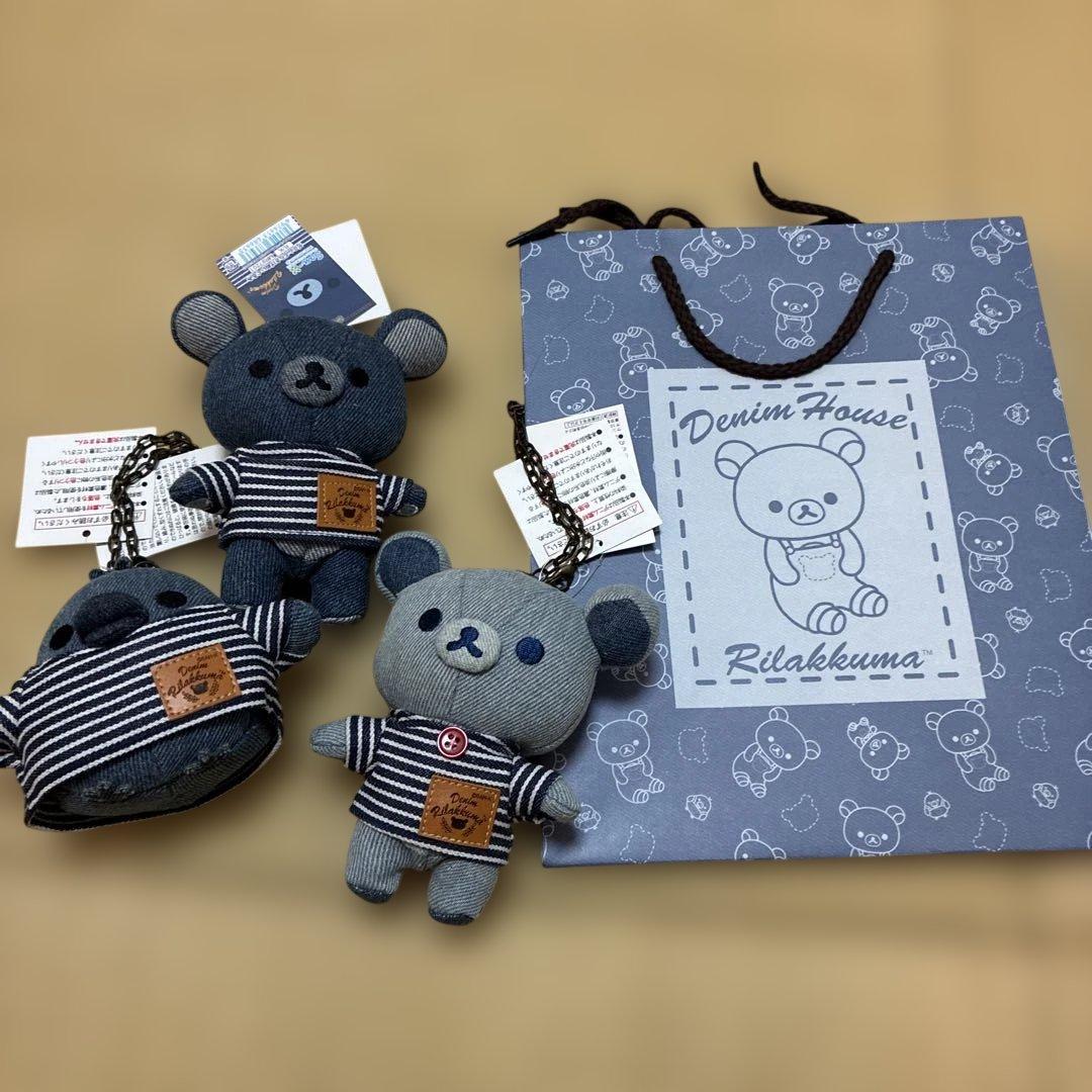 左下！リラックマ　ぬいぐるみ　デニムハウス限定　軽井沢