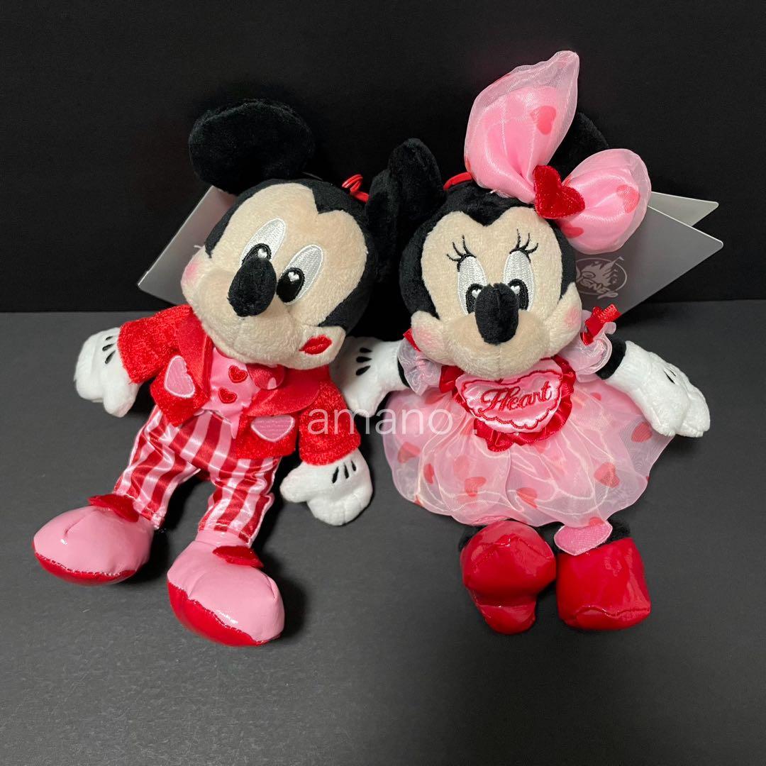 ディズニーストア ミッキー ミニー ぬいぐるみキーチェーン