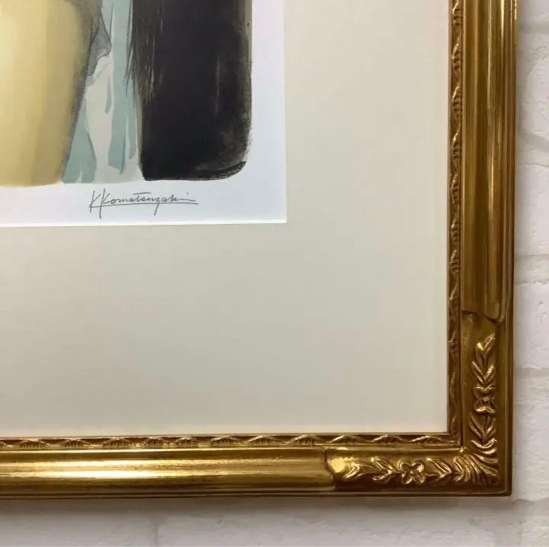 版画.小松崎 邦雄.リトグラフ.少女.絵画.額絵.美術品.インテリア.額縁