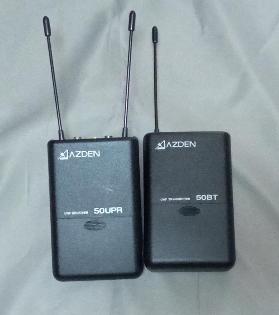AZDEN　アツデン ワイヤレスマイクシステム 50UPR 50BT　セット