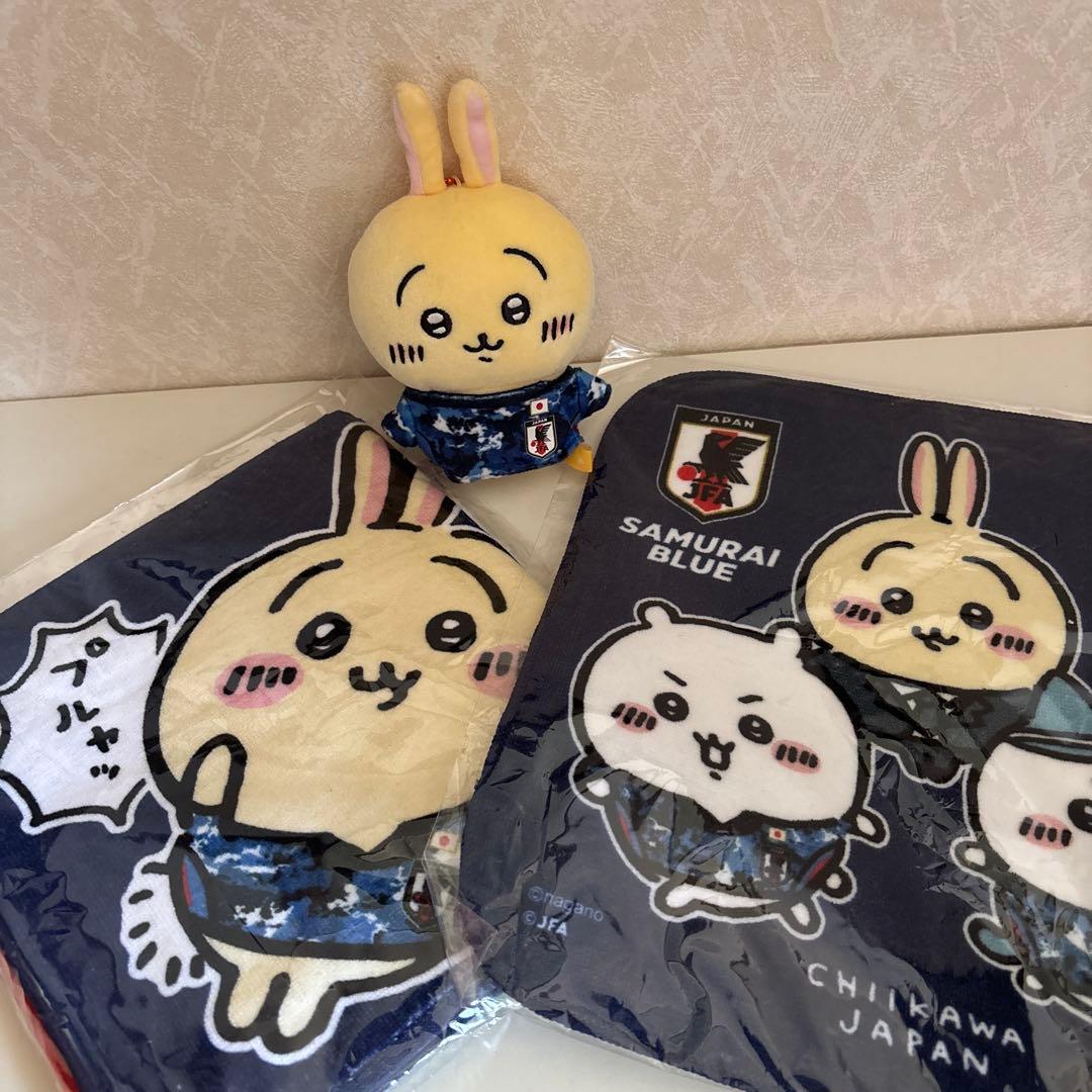 【限定値下げ】ちいかわ サッカー　サムライブルー ぬいぐるみ（限定品）