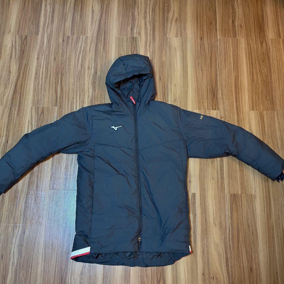 Mizuno Morelia ミズノモレリアダークグレー XL ベンチコート