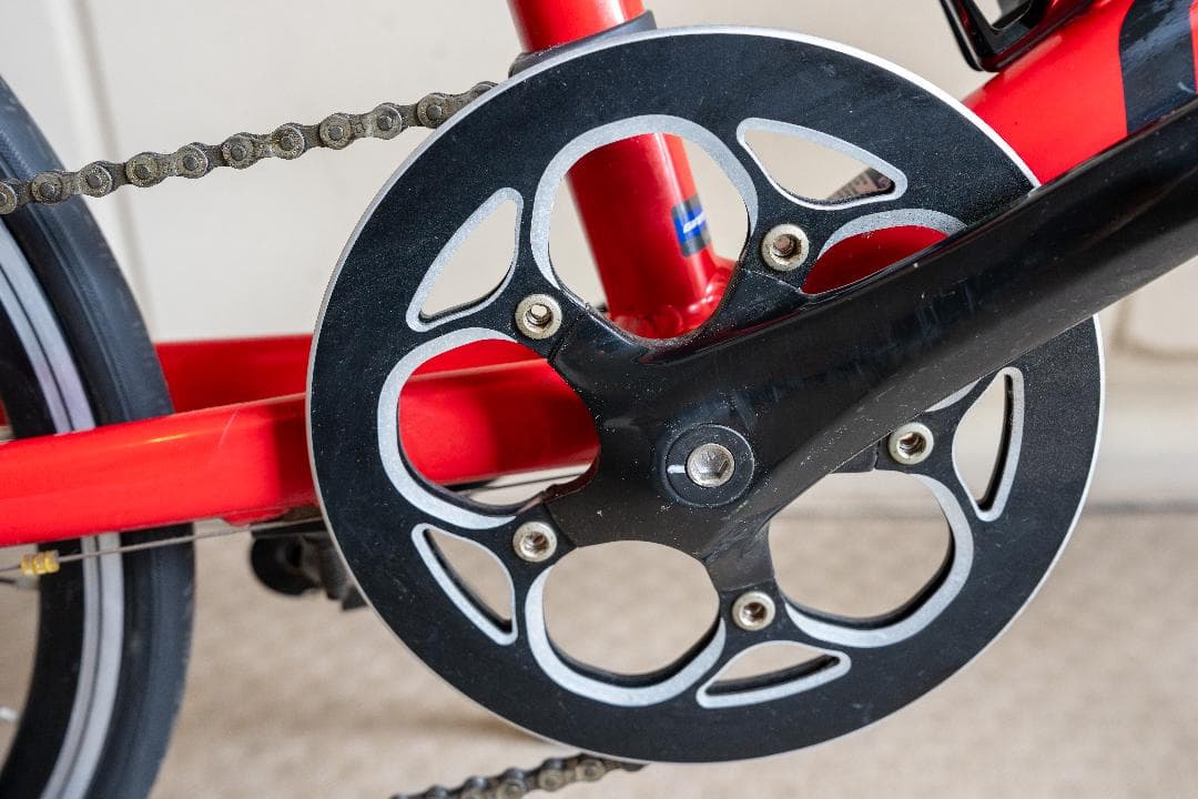 [中古][手渡希望]GIANT IDIOM2 折りたたみ自転車 赤 6段変速