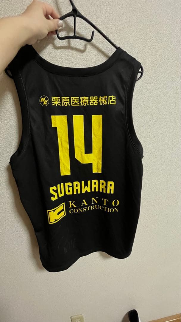 群馬クレインサンダーズ菅原暉サイン入りユニフォーム