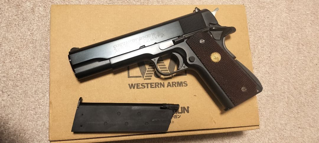 WA コルト ガバメント シリーズ70 ガンブラック ブルーイング