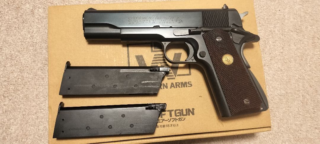 WA コルト ガバメント シリーズ70 ガンブラック ブルーイング