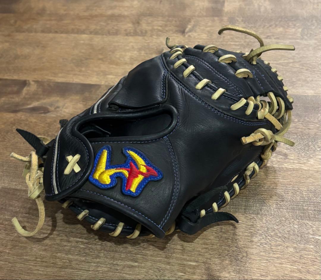 ワールドペガサス　少年用キャッチャーミット WCGJ8FED2 黒/ベージュ