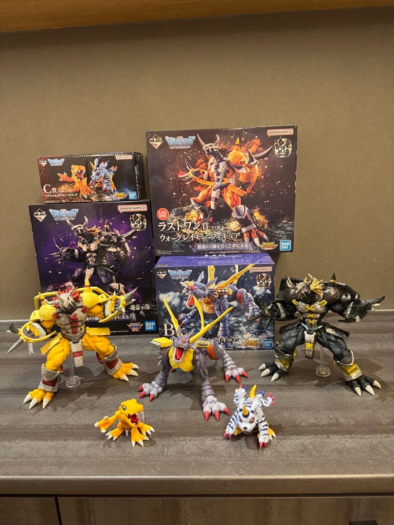 一番くじ デジモン 究極進化 魂豪示像 フィギュア 4体セット