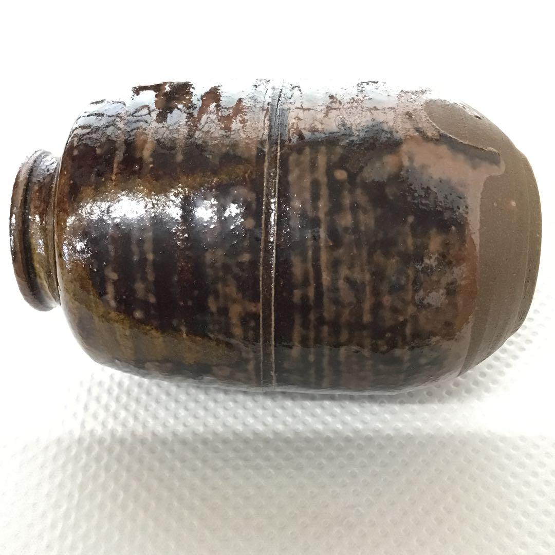 茶道具　筒井順慶茶入写　筒井写瀬戸茶入　佐々木八十二造　栞　共箱　S36CI