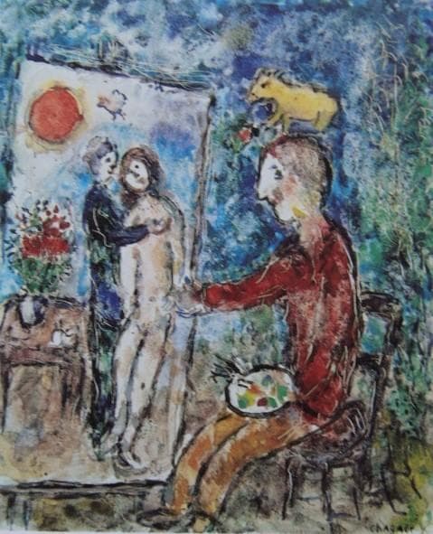 マルク・シャガール【ARTIST PAINTING THE LOVERS】