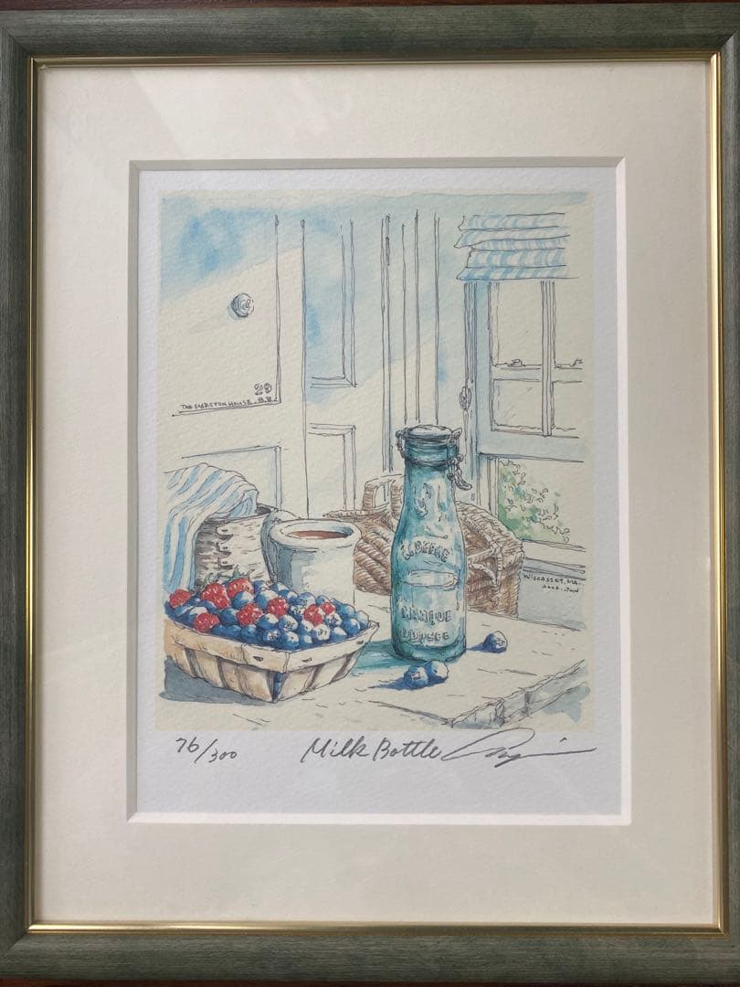 内田新哉★水彩原画　直筆サイン入り♪