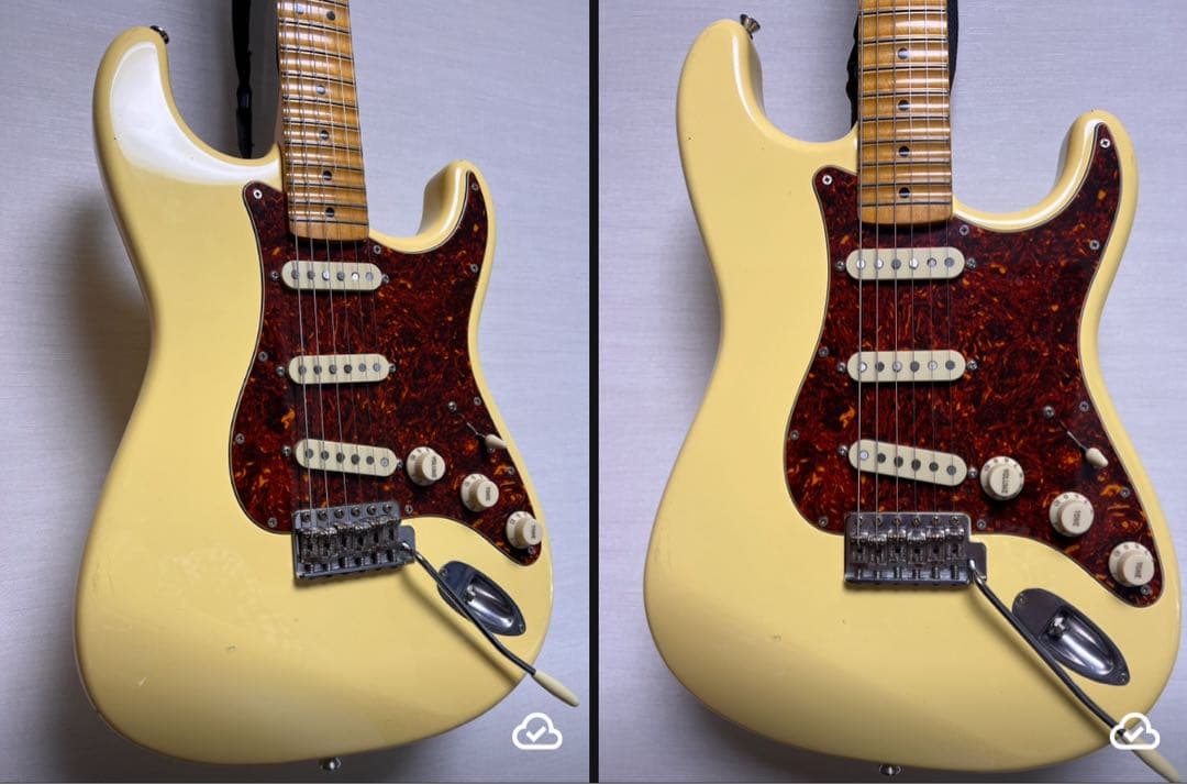 ラージ!リバース!!スキャロップ!!!【希少ネック90'sフェンジャパストラト】